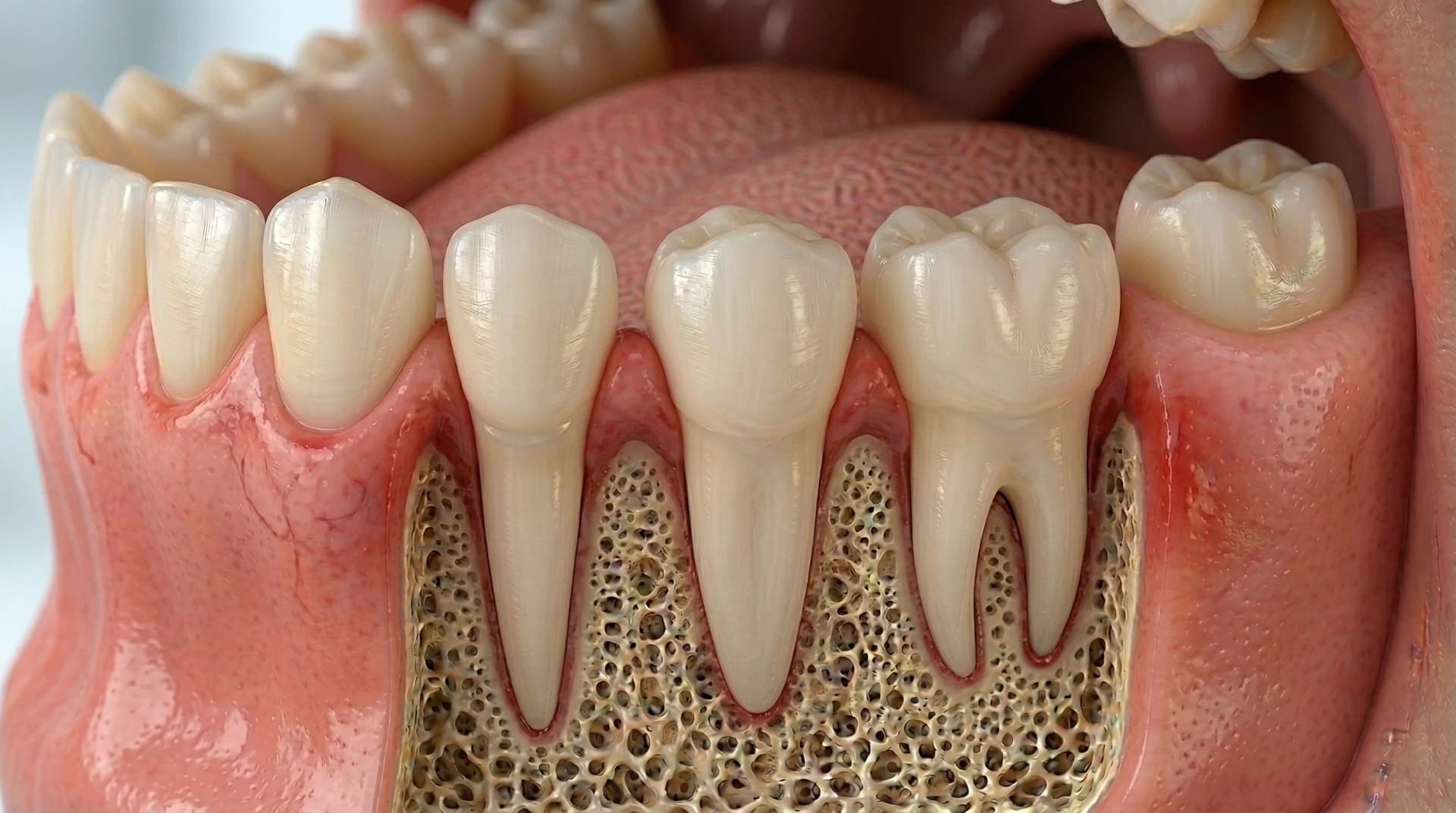 Mild gingivitis with gum redness and bleeding – Stage 2
