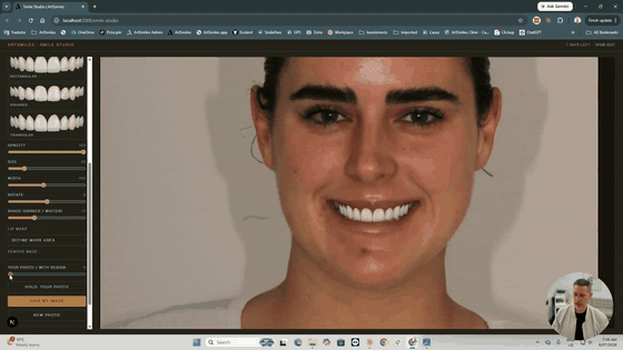 The before and after result ready to save